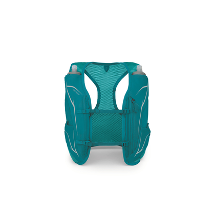 Osprey Dyna LT women's hydration vest in Verdant Green color with soft flasks for trail running