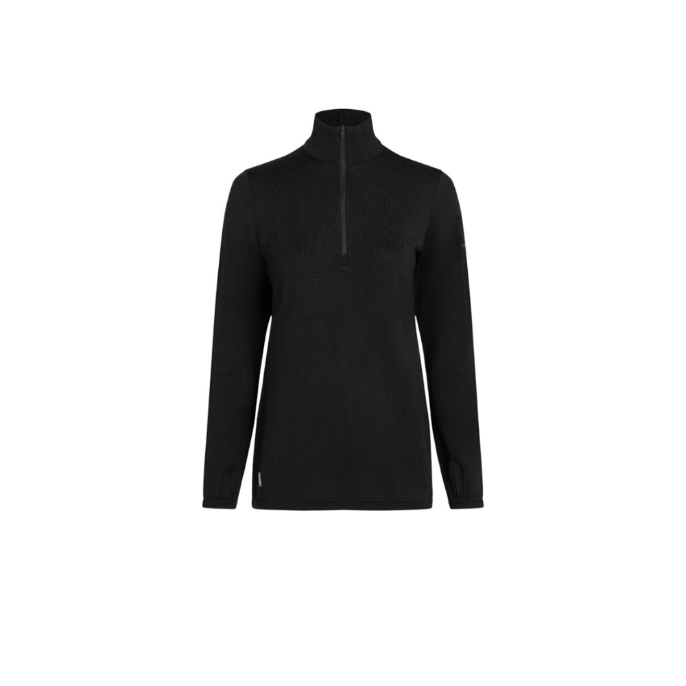 Icebreaker Women's Merino 300 Original Long Sleeve Half Zip - Black