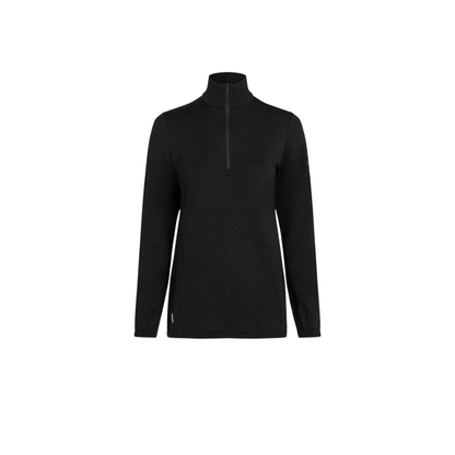 Icebreaker Women's Merino 300 Original Long Sleeve Half Zip - Black