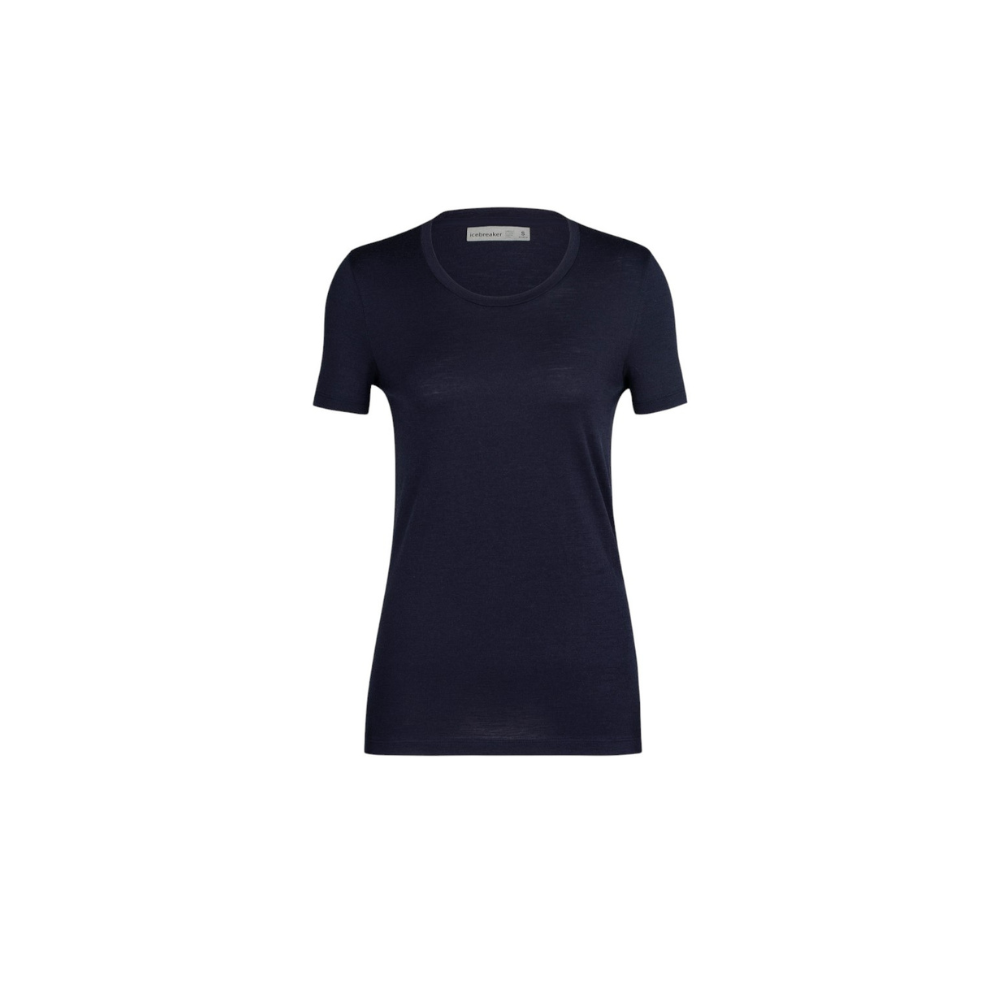 Icebreaker Women's Merino Tech Lite II Short Sleeve Shirt - Navy