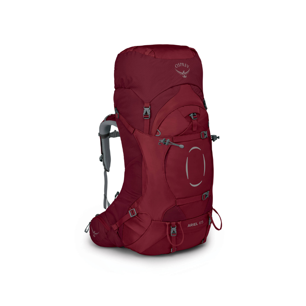 Osprey Ariel 65 Hiking Backpack - Claret Red
