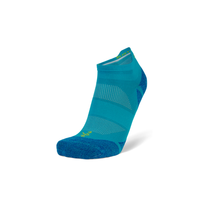 Balega Blister Resist Light no show running socks in lake blue and lime