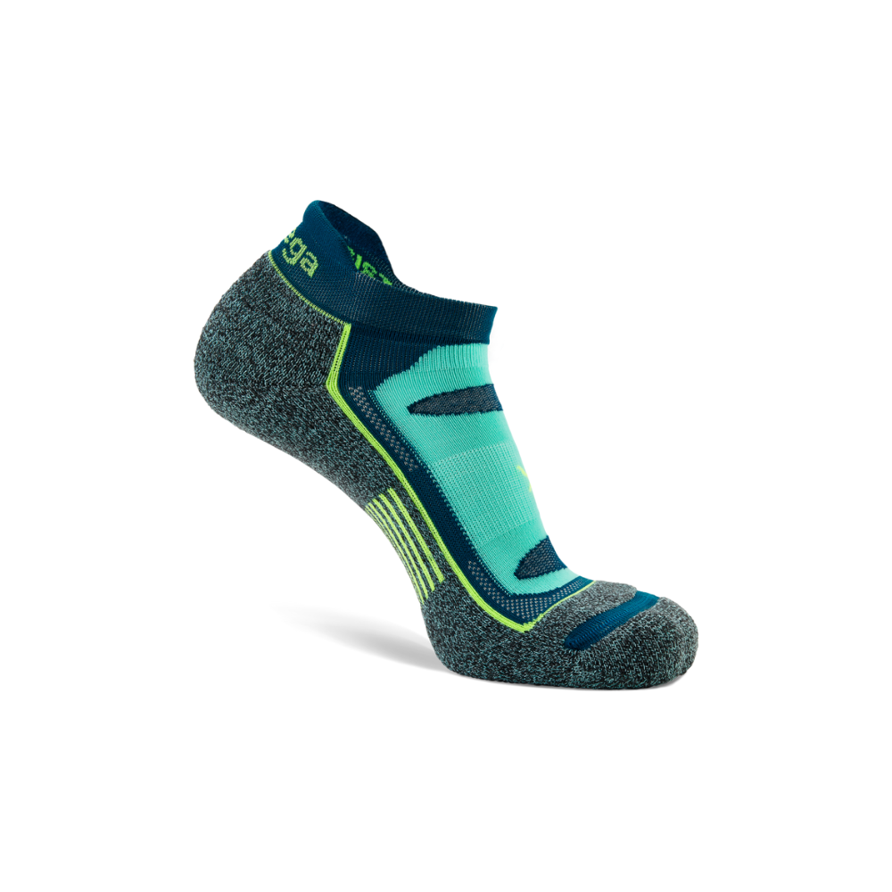 Balega no show running socks deep teal side profile