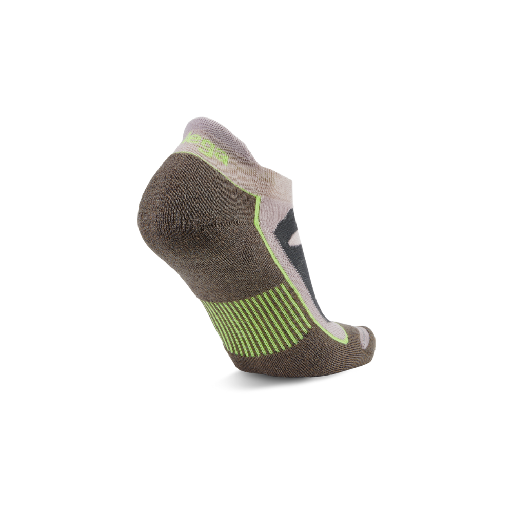 Balega no show socks mushroom heel tab construction