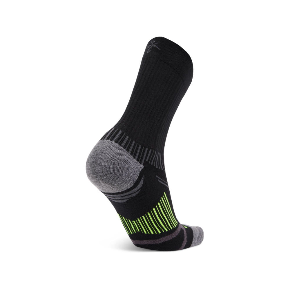 Balega Enduro crew socks black heel construction detail