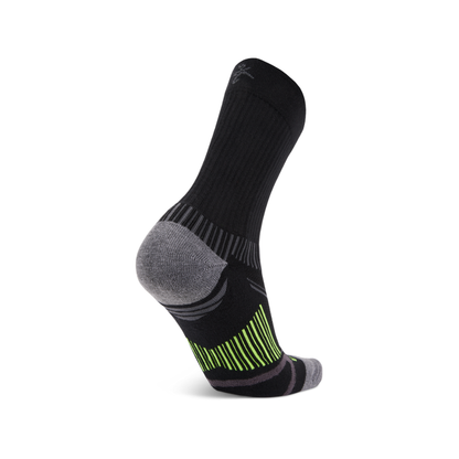 Balega Enduro crew socks black heel construction detail