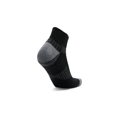 Balega Enduro quarter socks black heel construction detail
