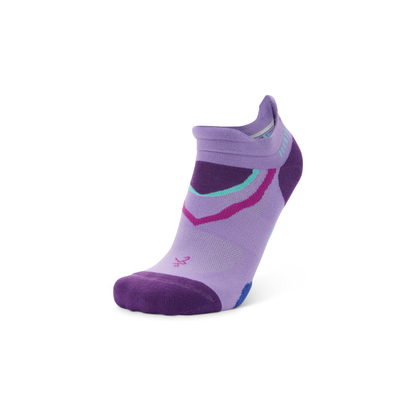 Balega Ultraglide running socks in lavender with friction-free yarn and Drynamix moisture-wicking technology