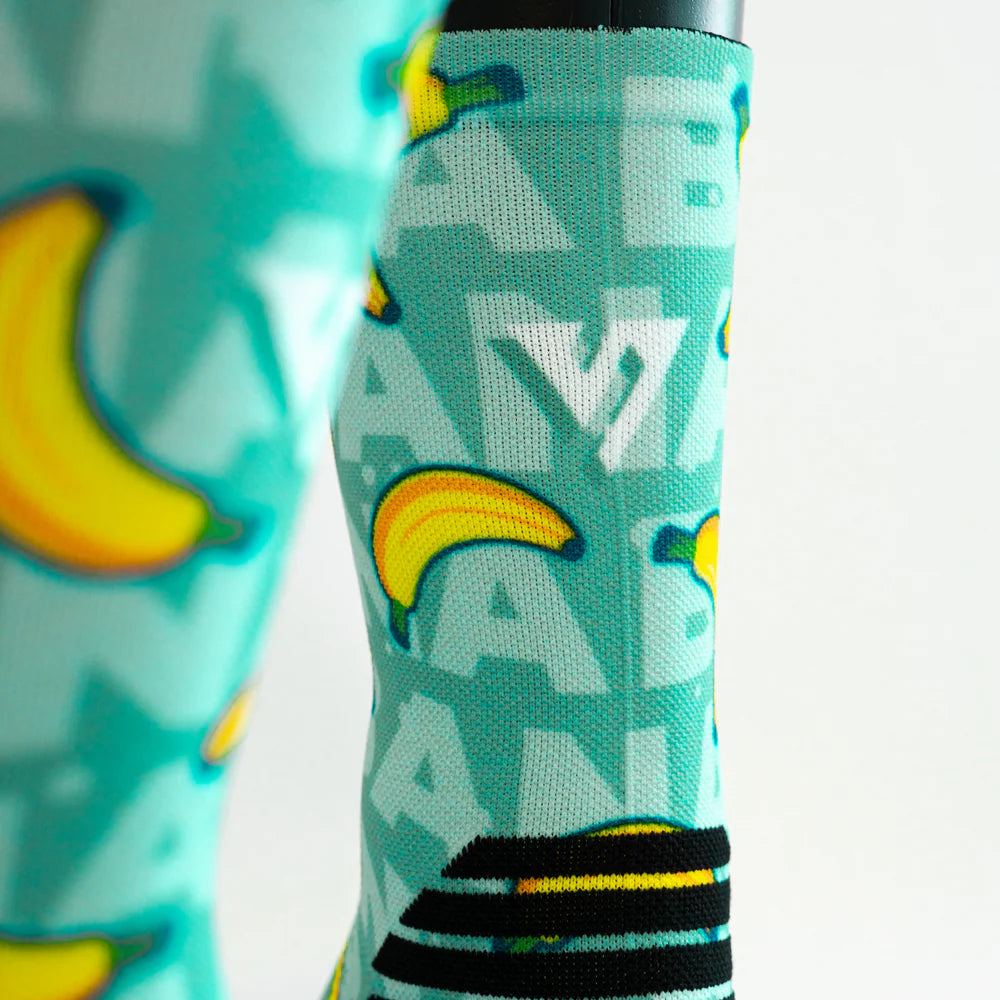 Versus Printed Active Crew Socks - Banana 2.0