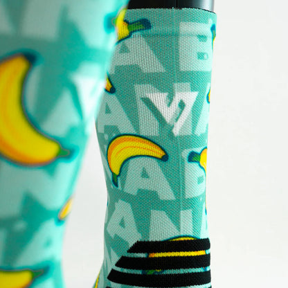 Versus Printed Active Crew Socks - Banana 2.0