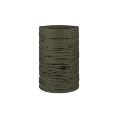 BUFF CoolNet UV multifunctional neckwear in khaki with UPF 50 sun protection for outdoor hats and activities