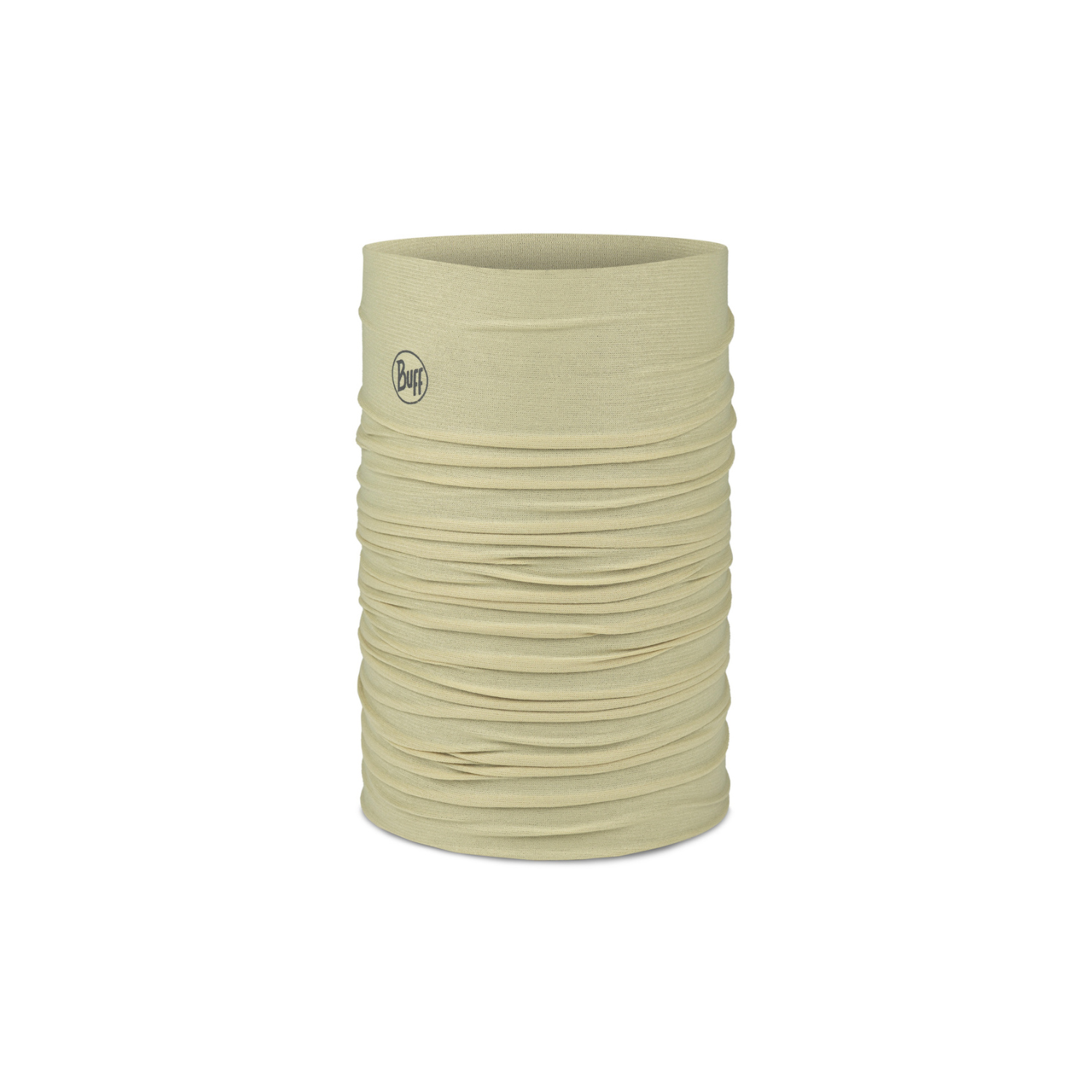 BUFF CoolNet UV multifunctional neckwear in pistachio green with UPF 50 sun protection for outdoor activities