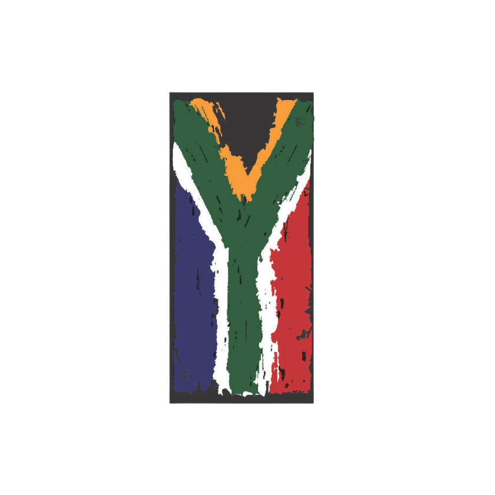 BUFF Original multifunctional neckwear in SA Flag design with UPF 50 sun protection for South African outdoor hats activities