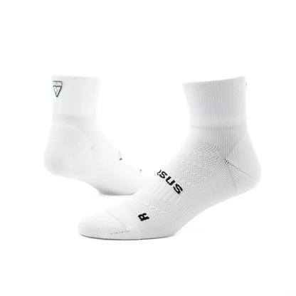 Versus Quarter Running Socks - White RUN