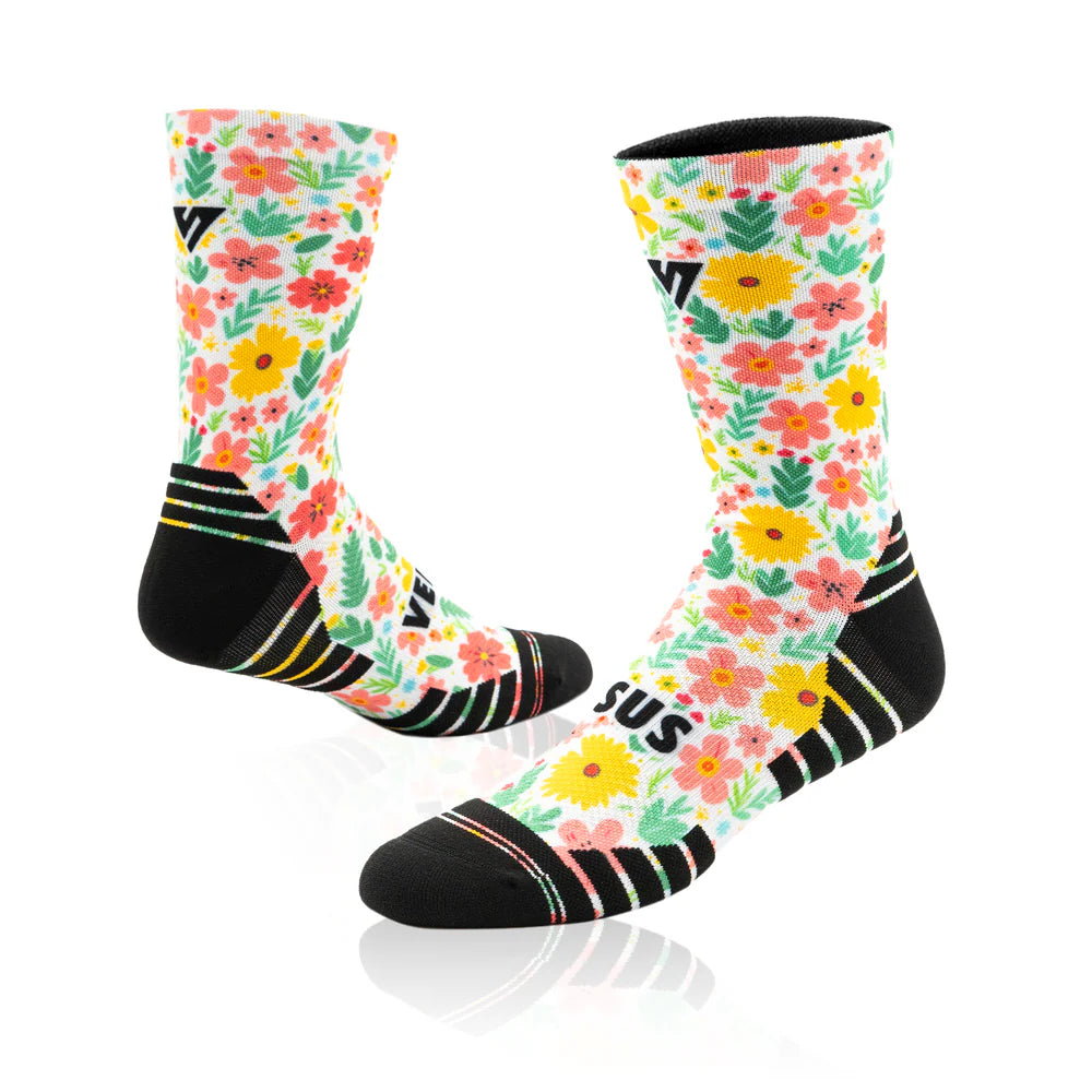Versus Printed Active Crew Socks - Garden Glow