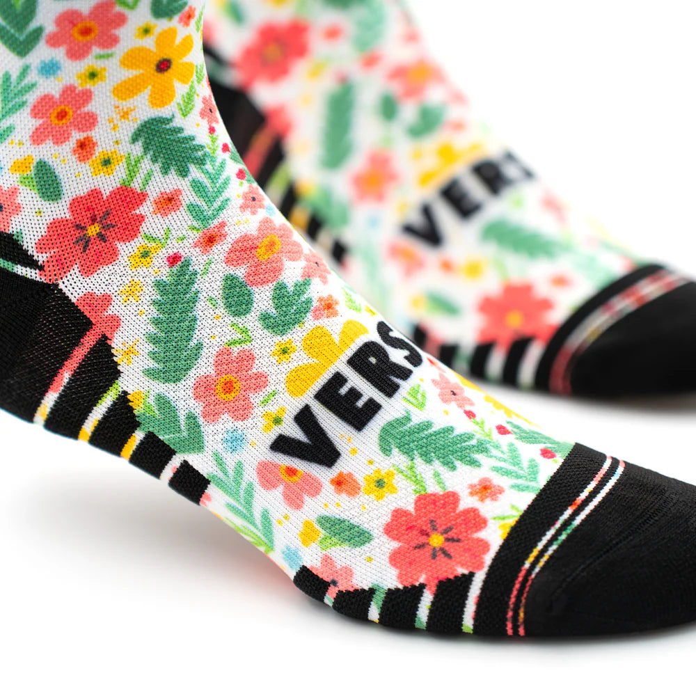 Versus Printed Active Crew Socks - Garden Glow