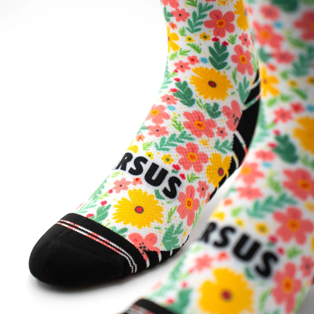 Versus Printed Active Crew Socks - Garden Glow