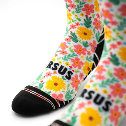 Versus Printed Active Crew Socks - Garden Glow