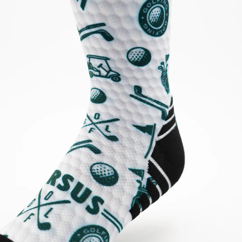 Versus Printed Active Crew Socks - Golf