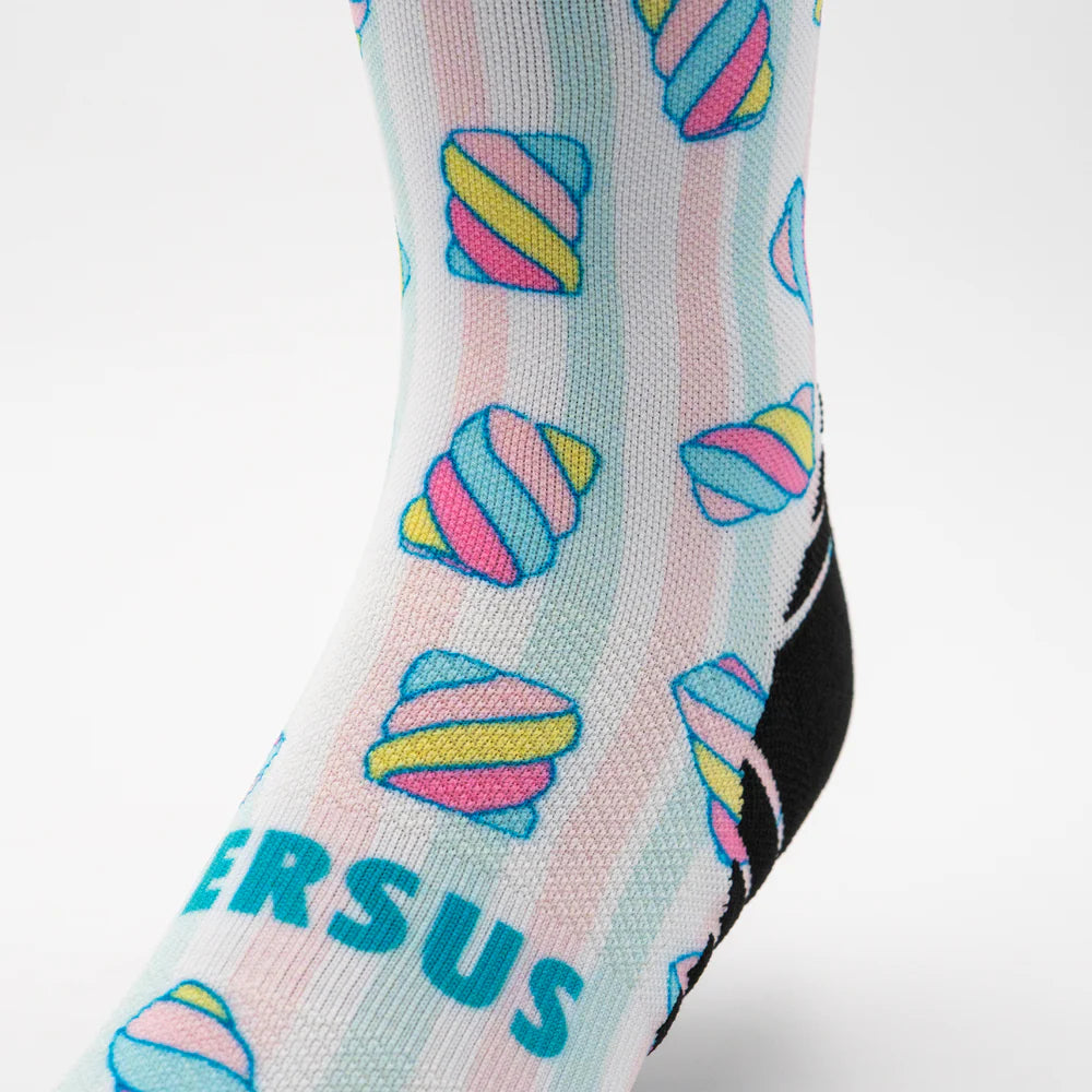 Versus Printed Active Crew Socks - Marshmallow
