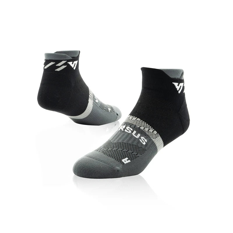Versus Ankle Running Socks - Black Titanium