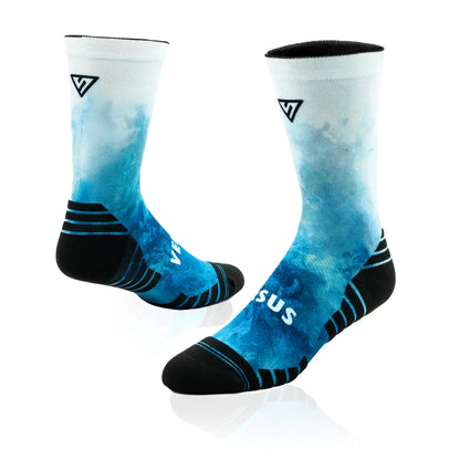 Versus Printed Active Crew Socks - Riptide