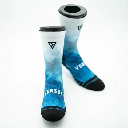 Versus Printed Active Crew Socks - Riptide