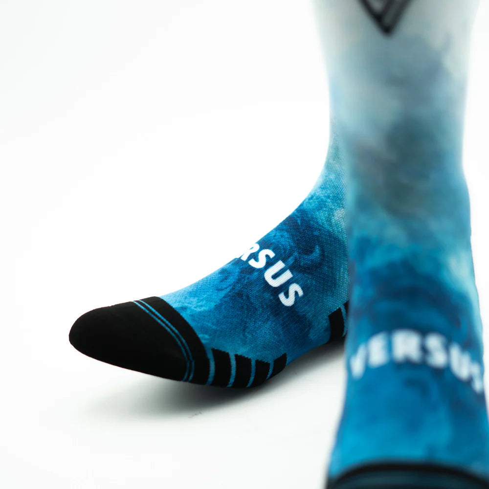 Versus Printed Active Crew Socks - Riptide