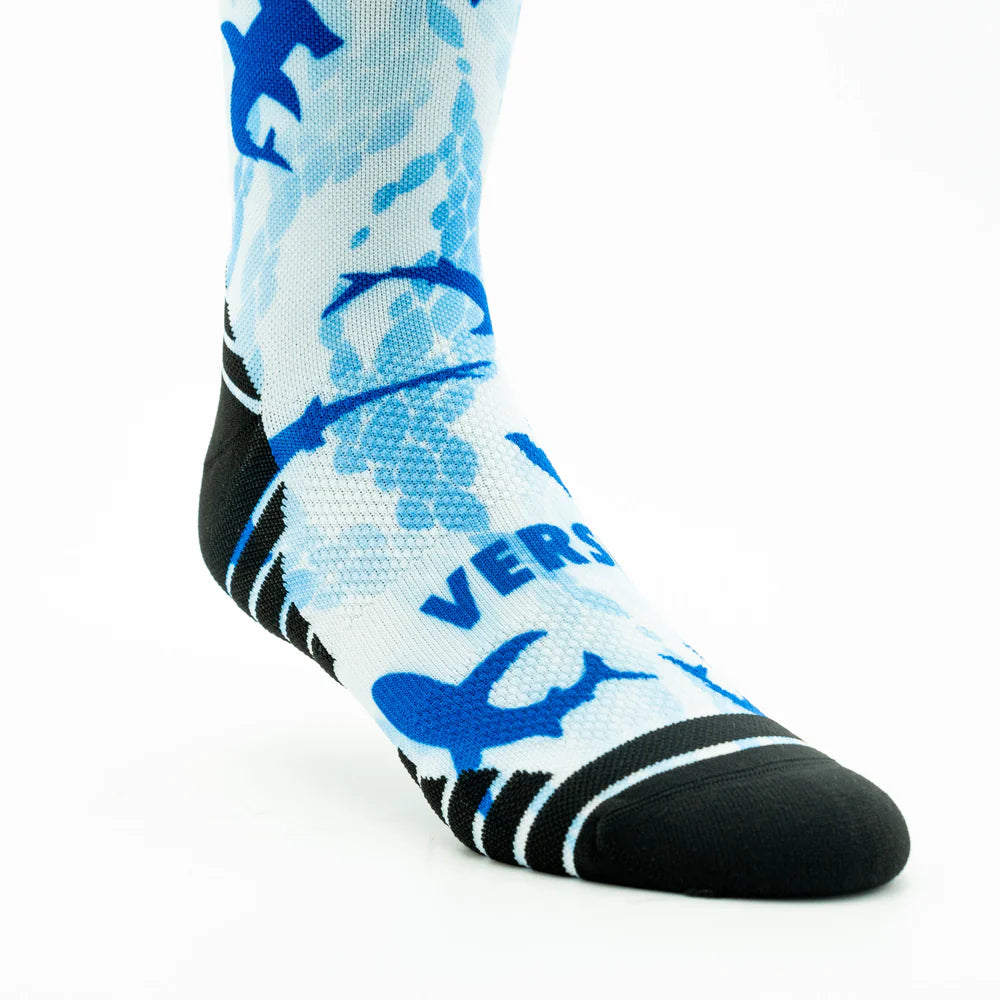 Versus Printed Active Crew Socks - Shark
